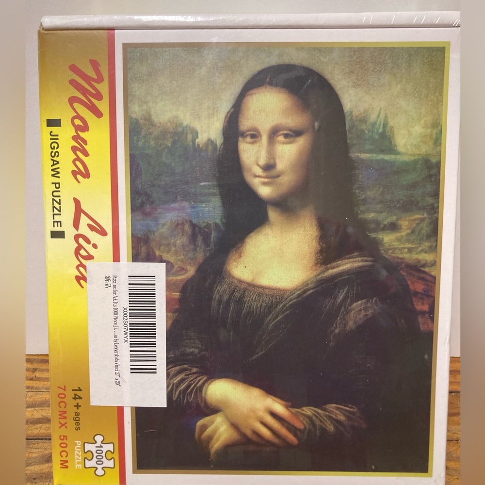 1000 piece Mona Lisa jigsaw puzzle. New/ Sealed